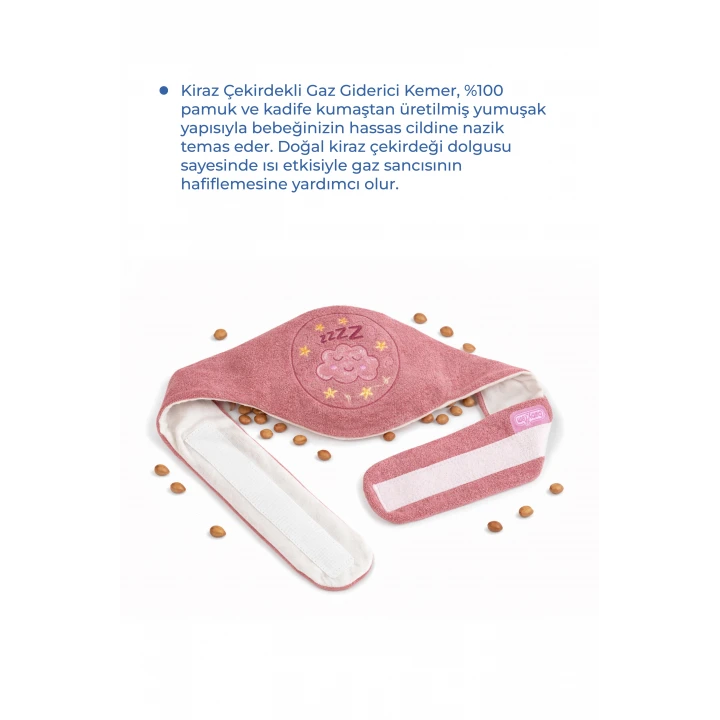 Babyjem Kiraz Çekirdekli Gaz Giderici Kemer - Gül Kurusu