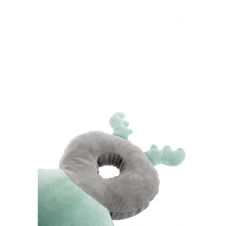 Babyjem Bebek Melek Kanadı Kafa Bel Koruma Yastığı Yeşil Kadife