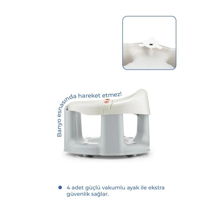 Babyjem Önden Açılır Banyo & Mama Oturağı Kum Beji