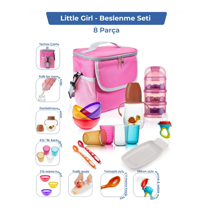 Babyjem Bebek Hediye Beslenme Seti Little Girl 8 Parça
