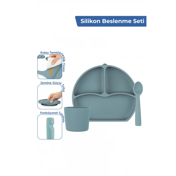 Babyjem Bebek Hediye Beslenme Seti Little Boy 5 Parça