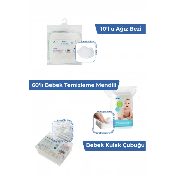 Babyjem Yenidoğan Bebek Hediye Seti 10 Parça