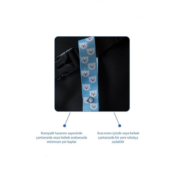 Babyjem Emzik Saklama Kabı Mavi