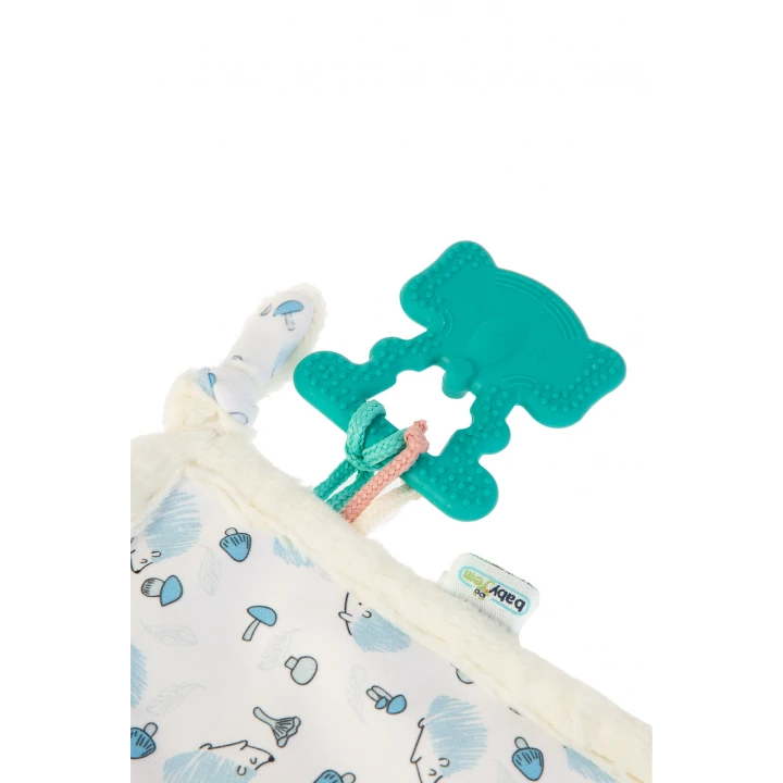 Babyjem 926 Birdy Diş Kaşıyıcılı + Silikon Emzik Hediyeli Uyku Arkadaşım Mavi 