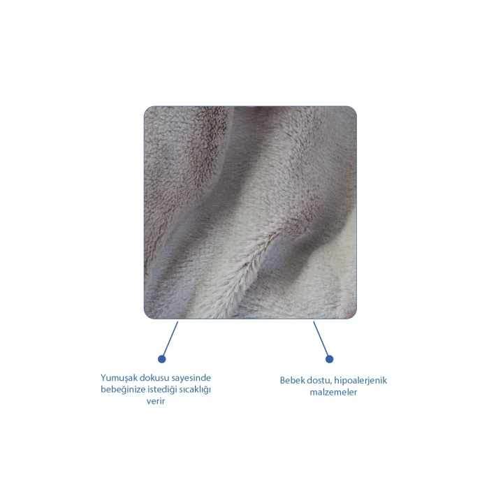 Babyjem 926 Birdy Diş Kaşıyıcılı + Silikon Emzik Hediyeli Uyku Arkadaşım Kahve