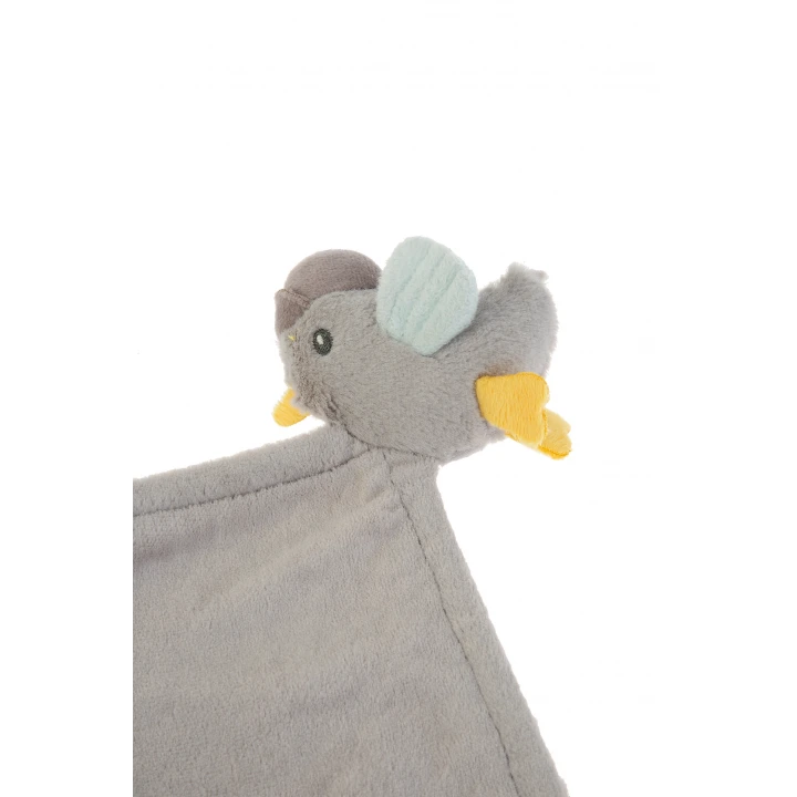 Babyjem 926 Birdy Diş Kaşıyıcılı + Silikon Emzik Hediyeli Uyku Arkadaşım Kahve