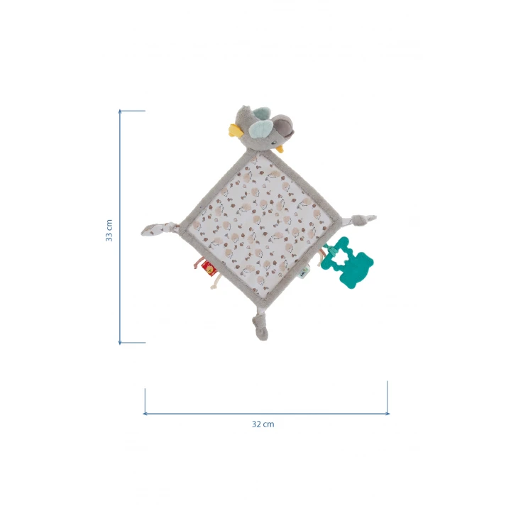 Babyjem 926 Birdy Diş Kaşıyıcılı + Silikon Emzik Hediyeli Uyku Arkadaşım Kahve