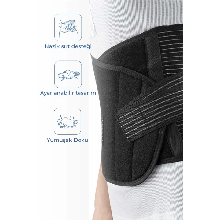 Babyjem Doğum Sonrası Balenli Korse Siyah L-XL