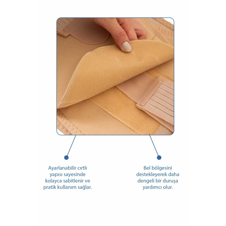 Babyjem Doğum Sonrası Balenli Korse Ten L-XL