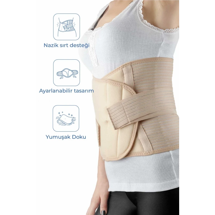 Babyjem Doğum Sonrası Balenli Korse Ten L-XL