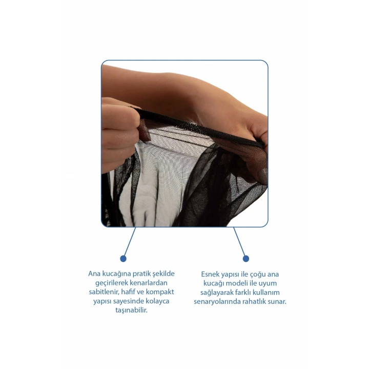 Babyjem Ana Kucağı Sinekliği Siyah