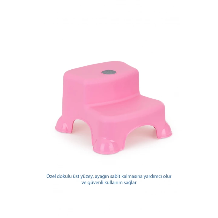 Babyjem Kaydırmaz Bebek Katlı Basamağı Pembe