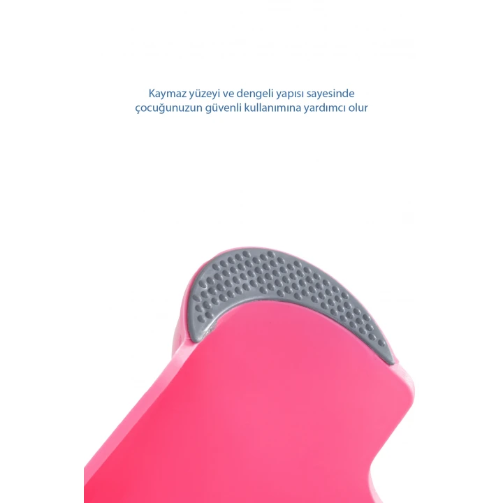 Babyjem Kaydırmaz Bebek Katlı Basamağı Pembe
