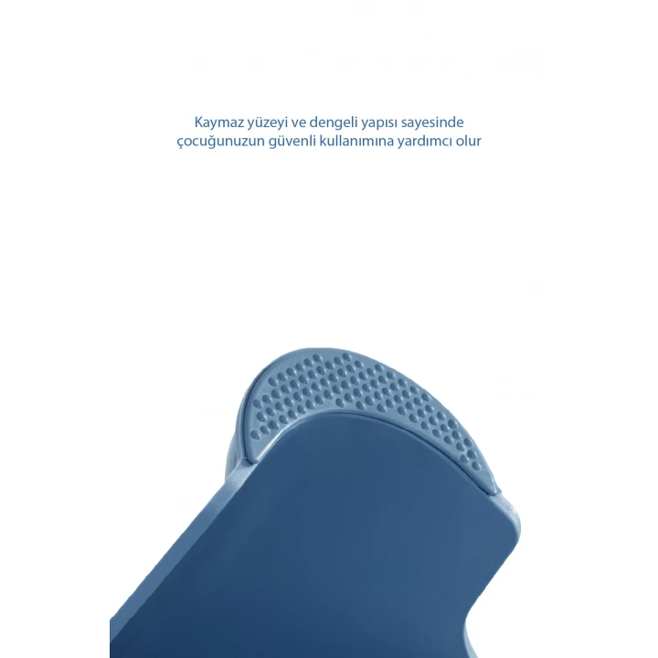 Babyjem Kaydırmaz Bebek Katlı Basamağı İndigo Mavi