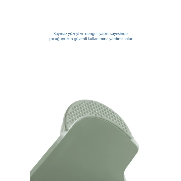 Babyjem Kaydırmaz Bebek Katlı Basamağı Soft Yeşil