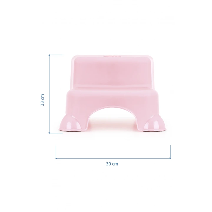 Babyjem Kaydırmaz Bebek Katlı Basamağı Soft Pembe