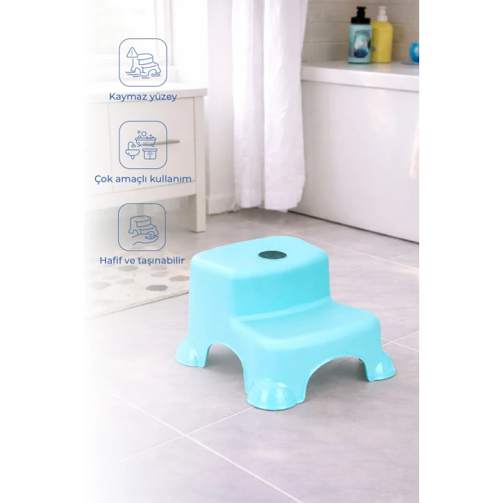 Babyjem Kaydırmaz Bebek Katlı Basamağı Mint Yeşili