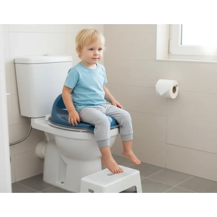 Babyjem Soft Kaymaz Klozet Adaptörü New İndigo Mavi