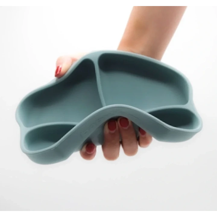 Babyjem Vakum Tabanlı Sabitlenebilir Silikon Tabak Yeşil