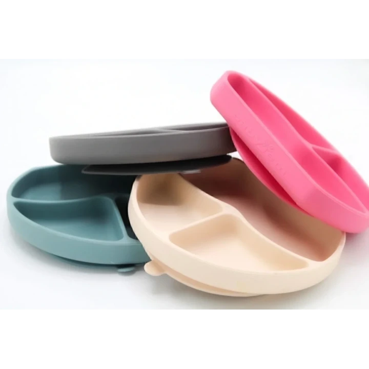 Babyjem Vakum Tabanlı Sabitlenebilir Silikon Tabak Yeşil