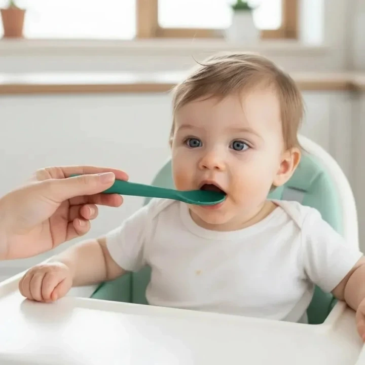 Babyjem Yumuşak Uçlu Silikon Kaşık Mint