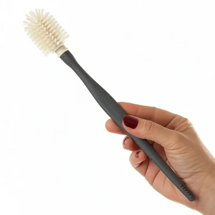 Babyjem Biberon Ve Emzik Temizleme Fırçası - Ekru