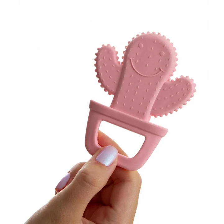 Babyjem Yumuşak Diş Kaşıyıcı Kaktüs Pembe