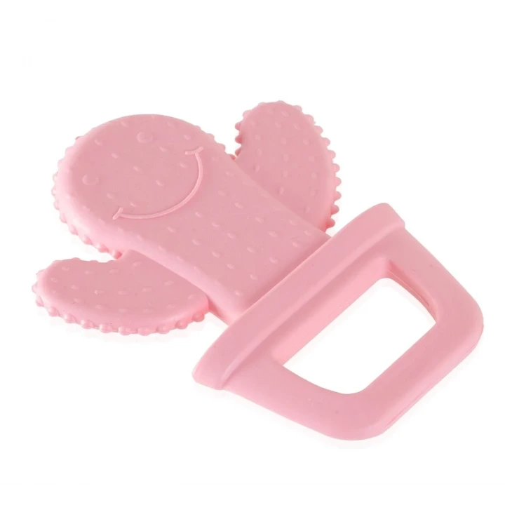 Babyjem Yumuşak Diş Kaşıyıcı Kaktüs Pembe