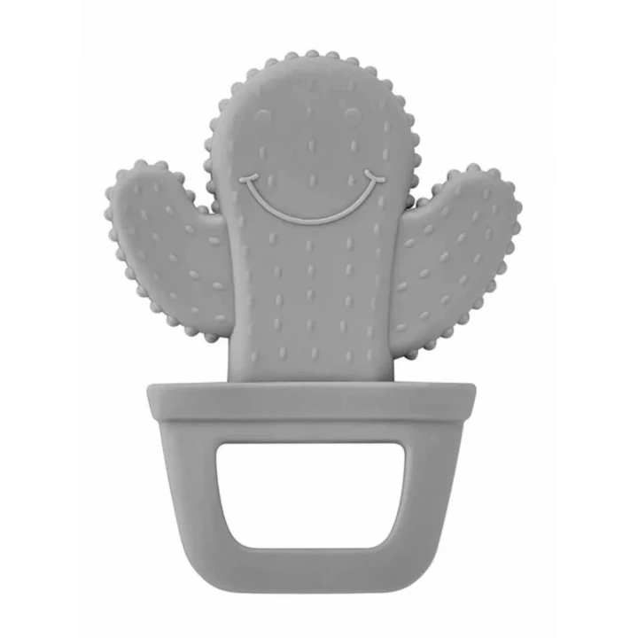Babyjem Yumuşak Diş Kaşıyıcı Kaktüs Gri
