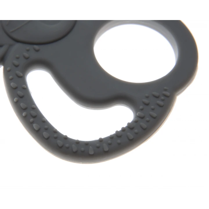 Babyjem Silikon Fil Diş Kaşıyıcı Gri