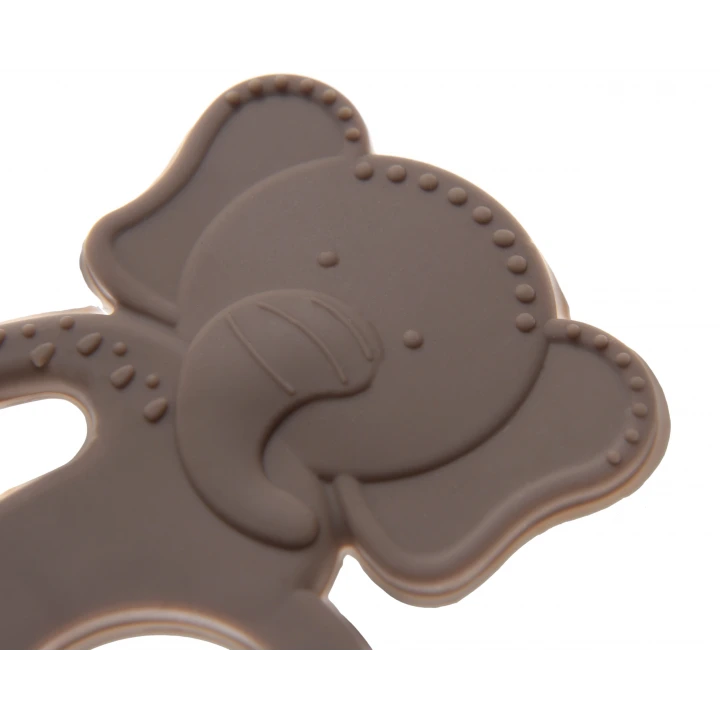 Babyjem Silikon Fil Diş Kaşıyıcı Latte