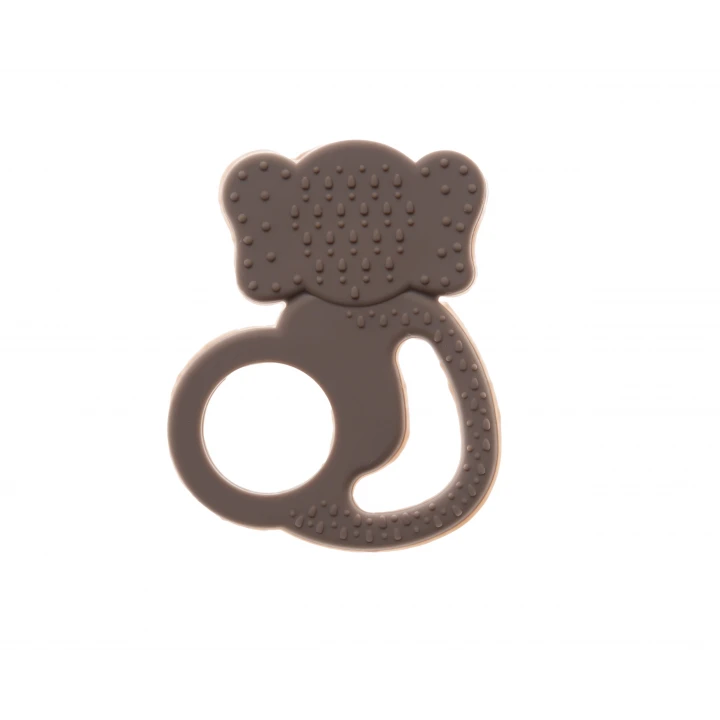 Babyjem Silikon Fil Diş Kaşıyıcı Latte