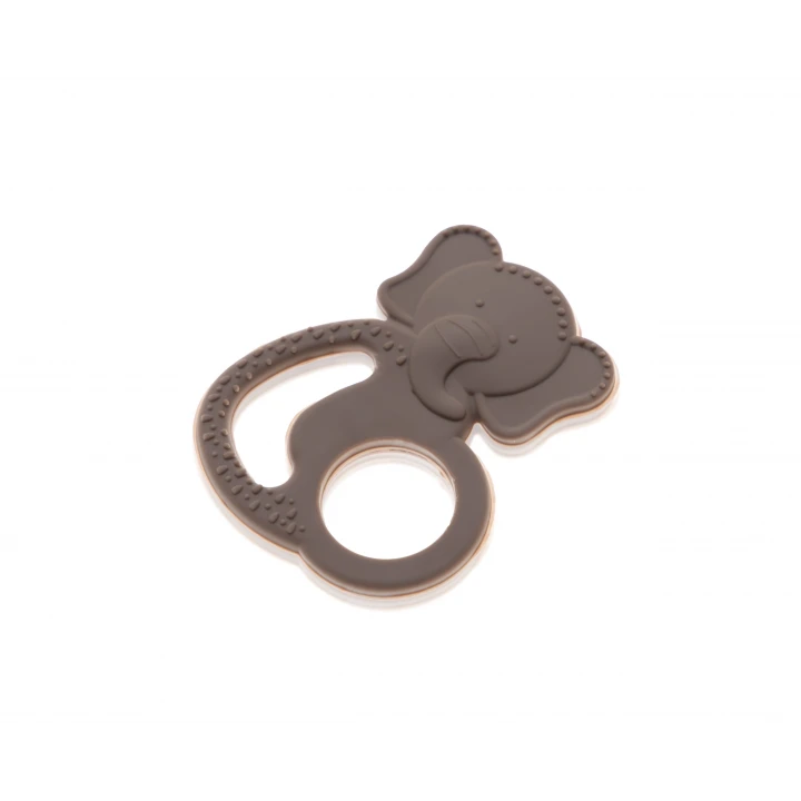 Babyjem Silikon Fil Diş Kaşıyıcı Latte