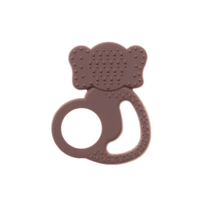 Babyjem Silikon Fil Diş Kaşıyıcı Mocha