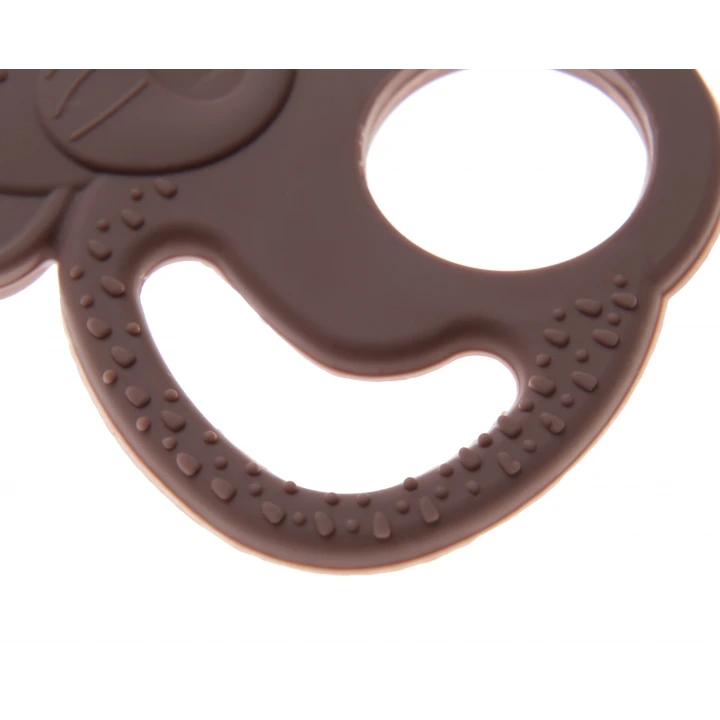 Babyjem Silikon Fil Diş Kaşıyıcı Mocha