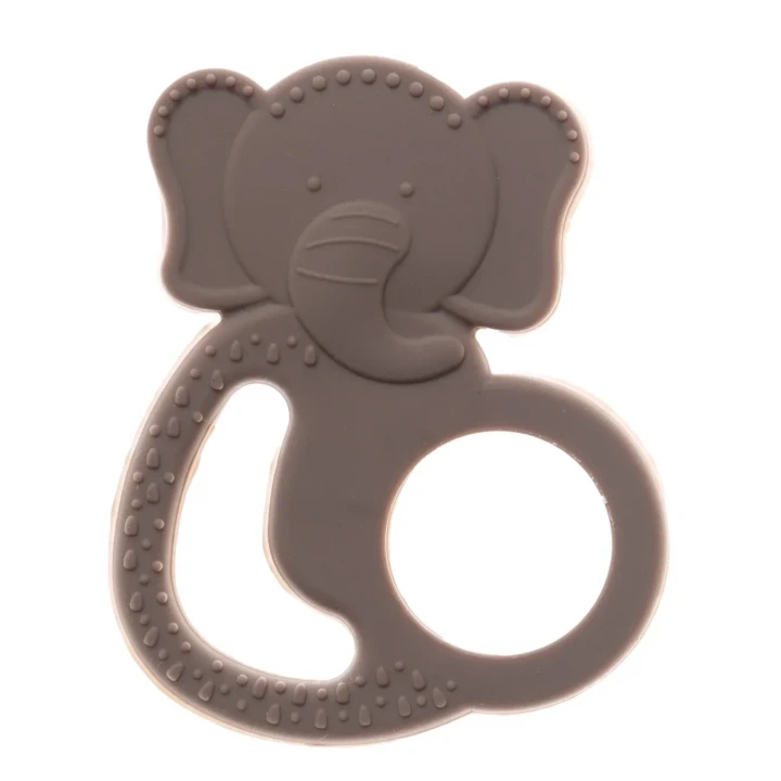 Babyjem Silikon Fil Diş Kaşıyıcı Latte