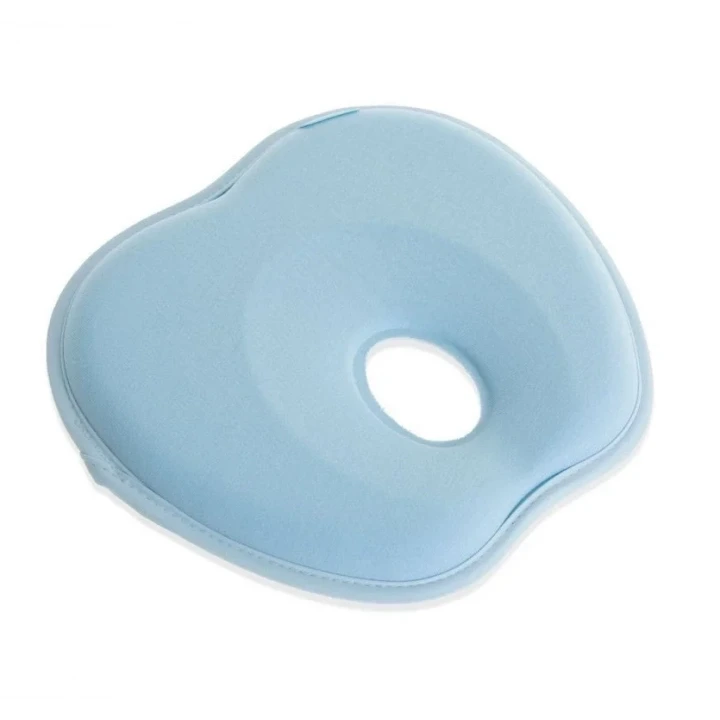 Babyjem Bebek Düz Kafa Yastığı Düz Kafa Engelleyici Yastık Mavi