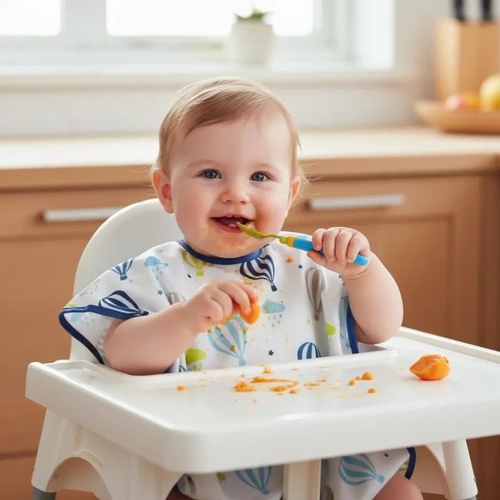 Babyjem Baskılı Blw Kolsuz Mama Önlüğü Balon Desen