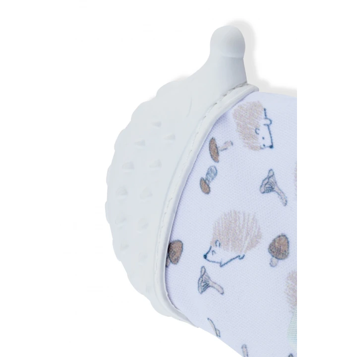 Babyjem Bebek Diş Kaşıyıcı Eldiveni Kirpi Ekru