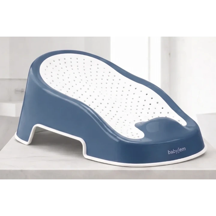 Babyjem Soft Banyo Desteği Bebek Yıkama Yardımcısı İndigo Mavi