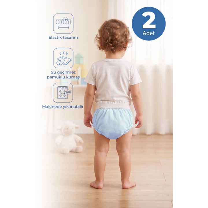 Babyjem Alıştırma Külodu 2li Set 2 Yaş Mavi