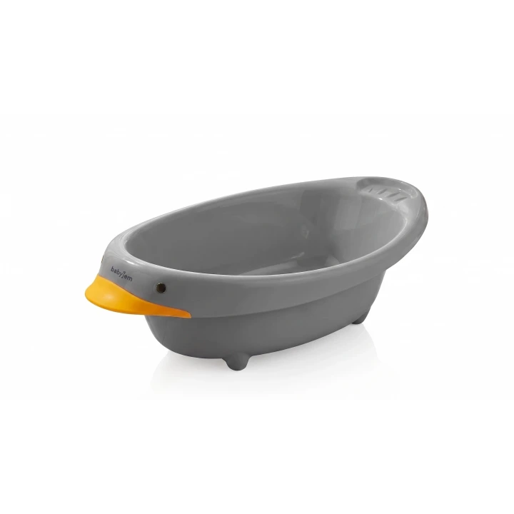 Babyjem Neşeli Ördek Bebek Banyo Küveti Soft Gri