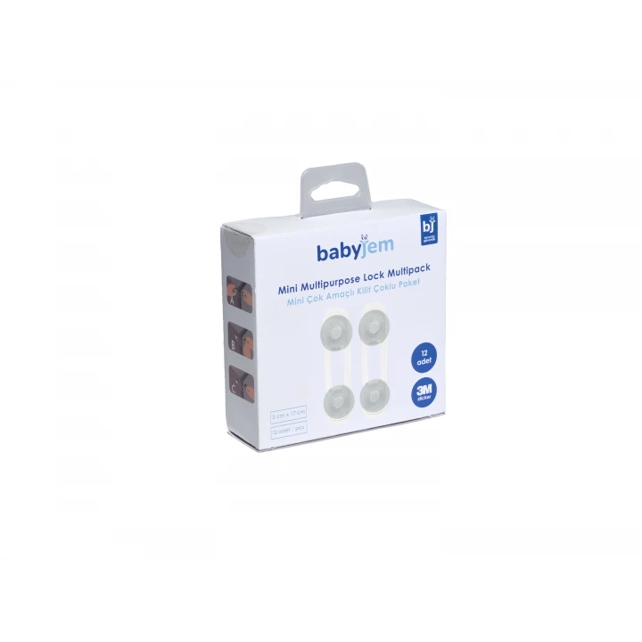 Babyjem Çok Fonksiyonlu Çocuk Güvenlik Kilit Seti 12 Adet Beyaz
