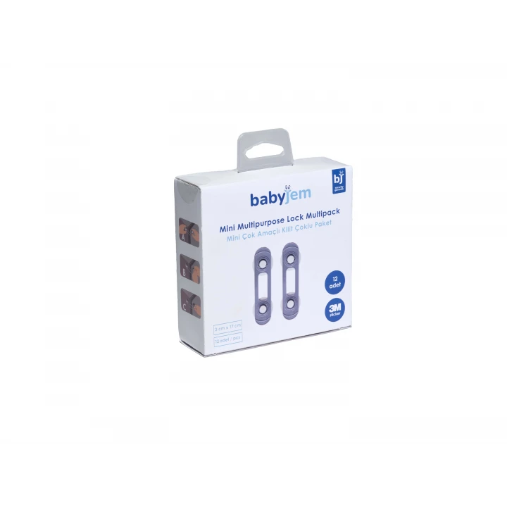 Babyjem Çok Fonksiyonlu Çocuk Güvenlik Kilit Seti 12 Adet Gri