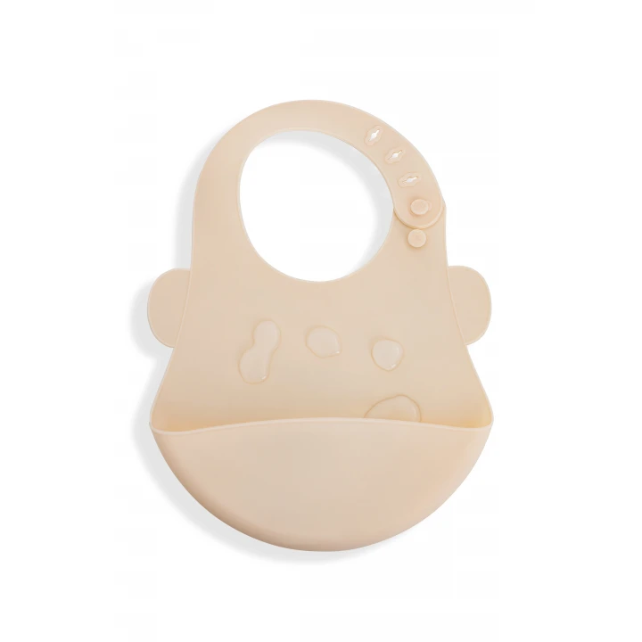 Babyjem Silikon Önlük Ekru