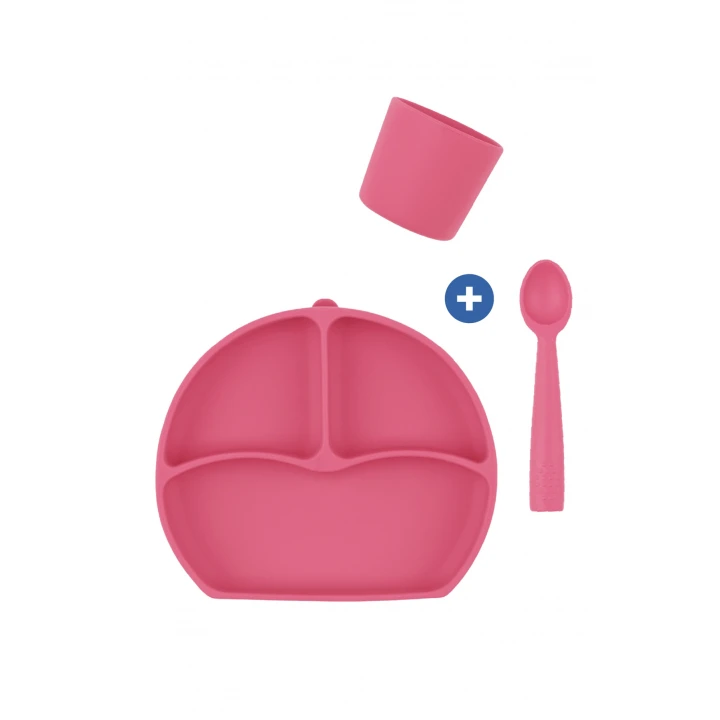 Babyjem 917 Silikon Beslenme Seti Silikon Kaşık Hediyeli