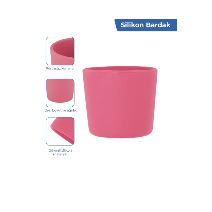 Babyjem 917 Silikon Beslenme Seti Silikon Kaşık Hediyeli