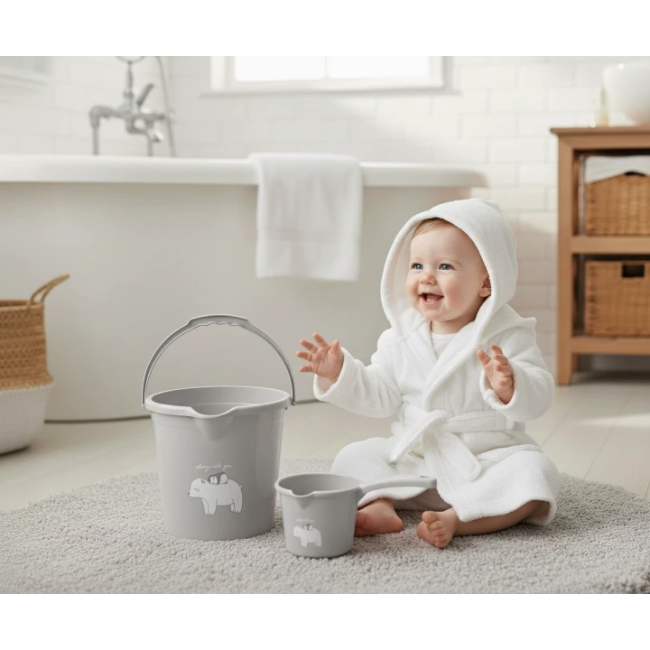 Babyjem Kova & Maşrapa Set Mat Gri