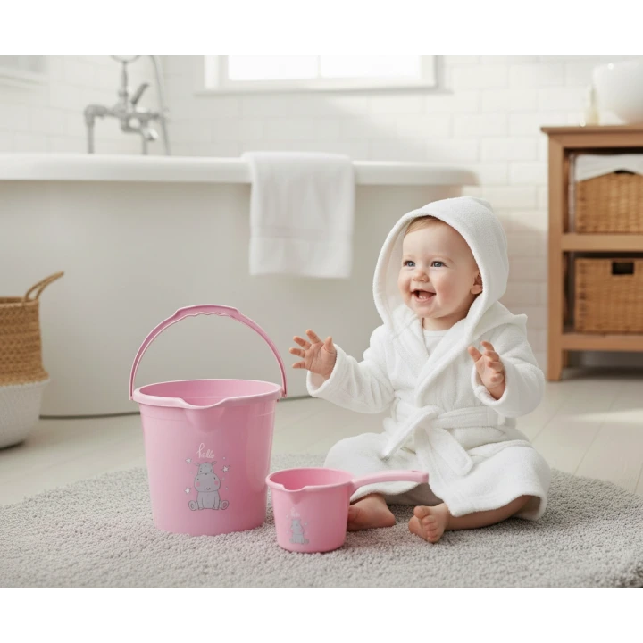 Babyjem Kova & Maşrapa Set Mat Pembe