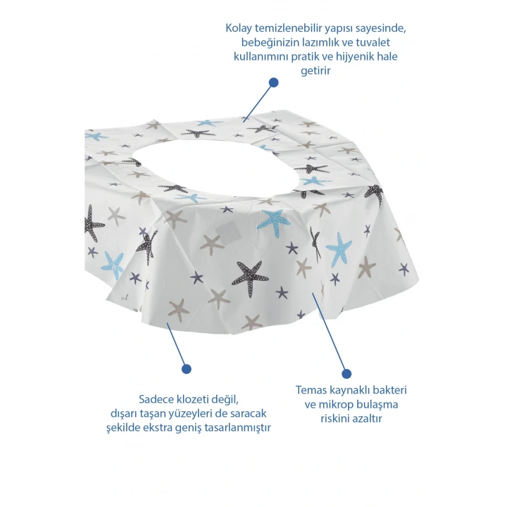 Babyjem 924 Atılabilir Klozet Örtüsü 30 Adet